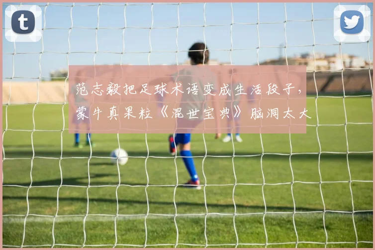 范志毅把足球术语变成生活段子，蒙牛真果粒《混世宝典》脑洞太大了！